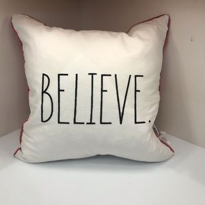 Rae Dunn believe pillow
